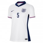 Günstige Fußballtrikots England Stones 5 Frauens Heimtrikot EURO 2024 Kurzarm